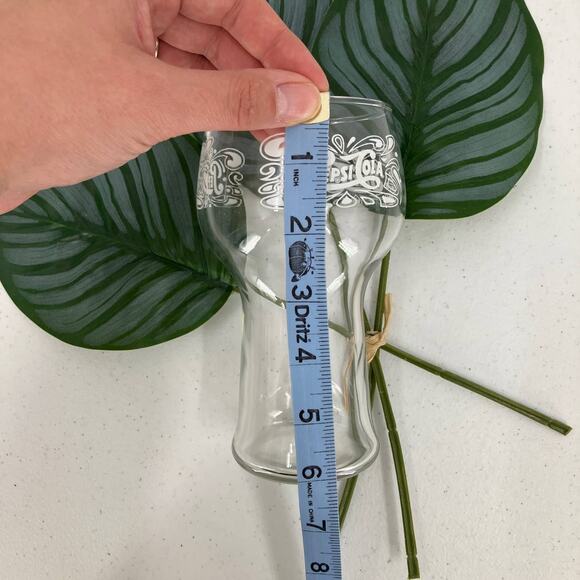 Vintage Pepsi-Cola Soda White Lettering 6 Inches Tall Bell Shape Drinking Glass - Picture 5 of 7